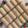 Box Of Six Handmade Eco Friendly Christmas Crackers, thumbnail 1 of 9