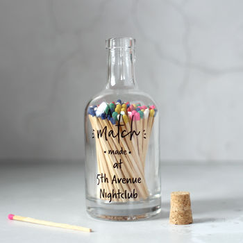Personalised Bottle Of Matches, Match Made, 5 of 5