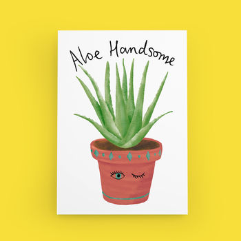 Aloe Handsome Funny Valentine Or Birthday Card, 2 of 3