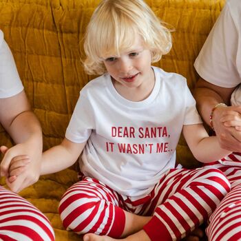 Dear Santa Matching Family Christmas Pyjama Set, 2 of 4
