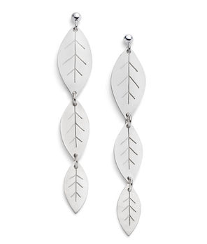 Leafy Silver Earrings, 2 of 3
