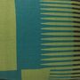 Combed Stripe Cushion Olive, Teal + Turquoise, thumbnail 3 of 5