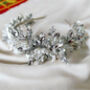 Silver Leaf Bridal Crown, thumbnail 5 of 6