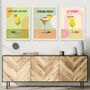 The 'Dirty Cocktail Club' Set Of Six Wall Prints, thumbnail 4 of 6