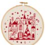 Beginner Festive Castle Embroidery Kit, thumbnail 1 of 3