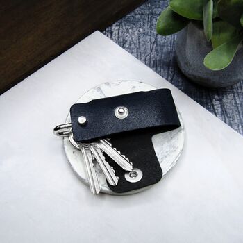 Handmade Personalised Leather Key Case, 2 of 6