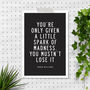 'A Little Spark' Robin Williams Quote Typography Print, thumbnail 3 of 5