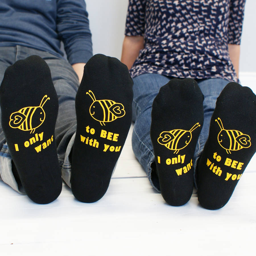 I Only Want To Bee With You Socks, 1 of 4