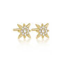 Sterling Silver Star Stud Earrings, thumbnail 2 of 6