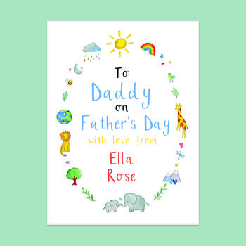 Personalised To Daddy On Fathers Day Card, 2 of 2