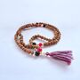 Rudraksha Crystal Mala Necklace | Harmony And Protection, thumbnail 2 of 3