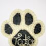 Personalised Pet Paw Print Keepsake Decoration, thumbnail 6 of 8