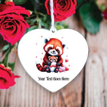 Personalised Red Panda With Baby Decoration, 2 of 2