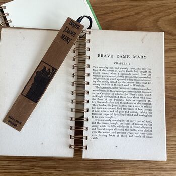 'Brave Dame Mary' Upcycled Notebook, 4 of 4