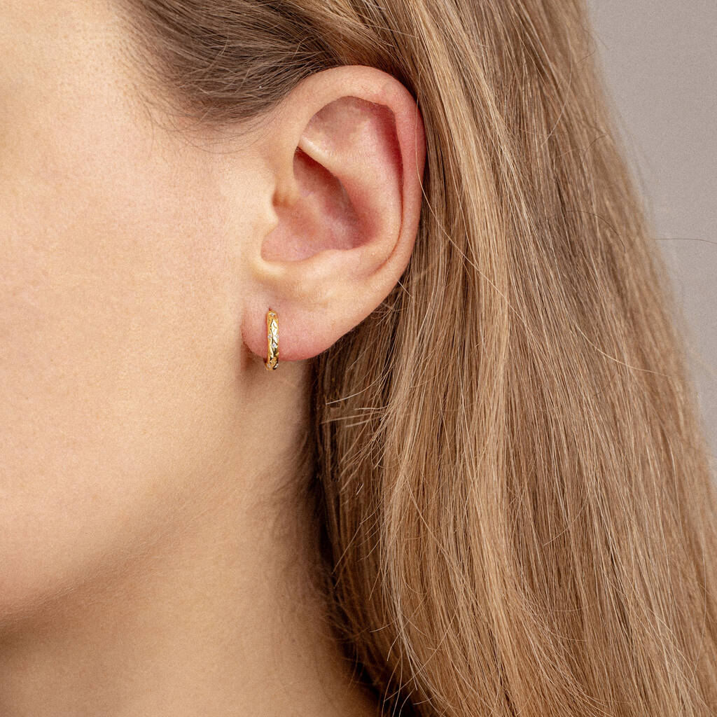 Celeste Huggie Hoops, 1 of 2