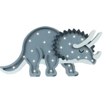 Triceratops Handmade Dinosaur Lamp, 3 of 4