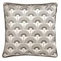 Art Deco Swan Print Velvet Cushion, thumbnail 3 of 6