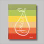 Stripe Pear Print, thumbnail 2 of 2
