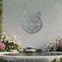 Metal Fox Head Wall Art Outdoor Garden Decor Gift Idea, thumbnail 6 of 10