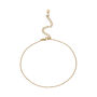 Dainty Ball Chain Anklet, thumbnail 1 of 6