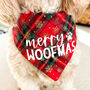 Merry Woofmas Dog Bandana, thumbnail 1 of 6