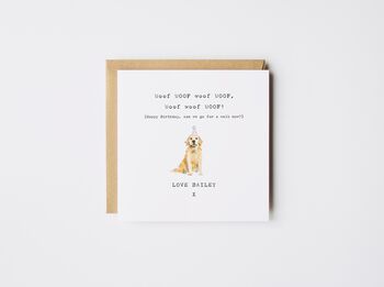 Personalised Dog Walk Card Spaniel *Various Dog Breeds, 7 of 7