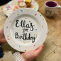Hand Painted Personalised Confetti Birthday Plate, thumbnail 1 of 2