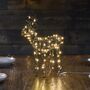 LED Wire Reindeer In Gold, thumbnail 2 of 3