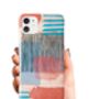 Giant Sparrows Abstract Striped Geo Red Phone Case, thumbnail 5 of 6