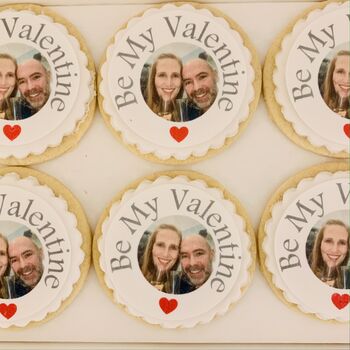 Personalised Edible Photo Valentine's Biscuit Gift Box, 4 of 6