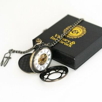 Steampunk Pocket Watch Bronze; The Percy, 3 of 7