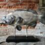 Sale! Fish Sculpture On Metal Stand, thumbnail 5 of 5