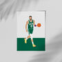 Jayson Tatum Boston Celtics Basketball Poster, thumbnail 3 of 4