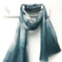 Teal Spot Print Scarf Gift Boxed With Card, thumbnail 3 of 8