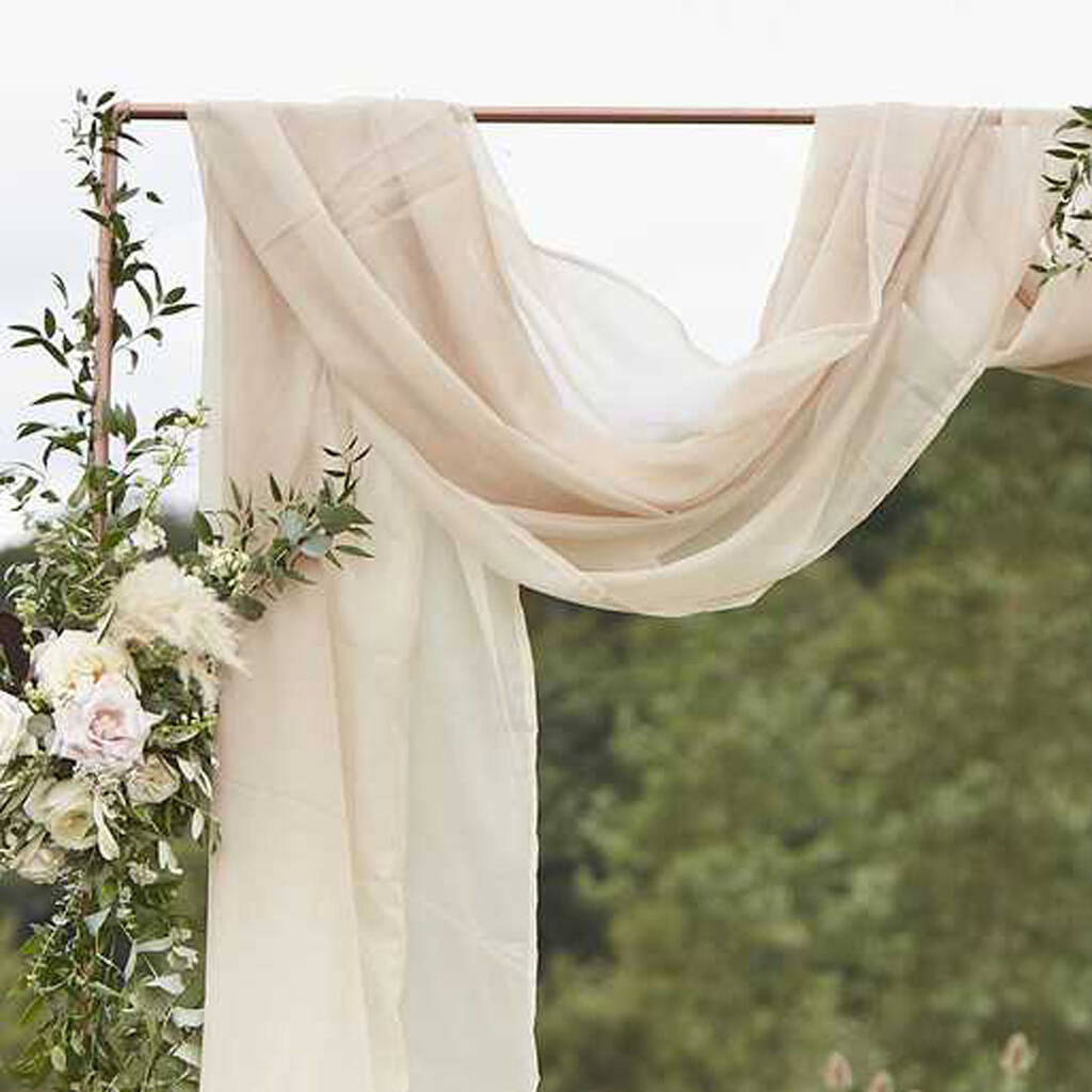 Taupe Draping Fabric For Wedding And Party Backdrops By The Wedding of