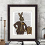 The Dapper Hare, Book Print, Framed Or Unframed, thumbnail 1 of 6