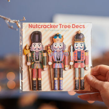 Set Of Three Nutcracker Christmas Decorations, 2 of 4
