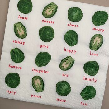 Festive Sprout Table Napkins 20/Pack, 3 of 3
