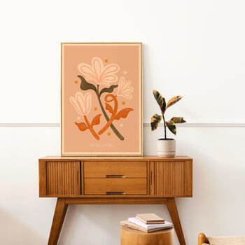 ‘Fleurs And Stars One’, Bohemian Floral Art Print, 3 of 7