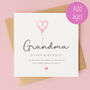 Personalised Balloon Birthday Card For Grandma, thumbnail 2 of 6