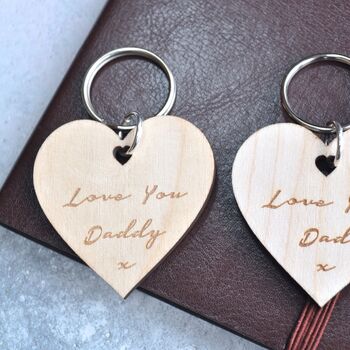 Personalised Love You Daddy Keyring, 2 of 3