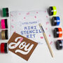 Love Design Mini Fabric Ink Stencil Kit, thumbnail 8 of 11