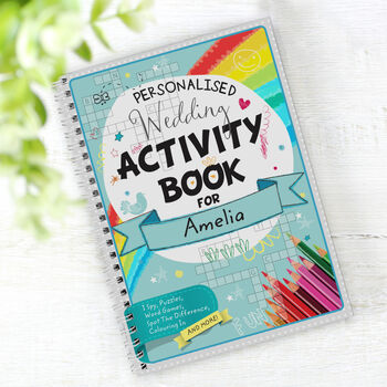 Personalised Wedding Activity And Colouring Book For Kids, 9 of 11