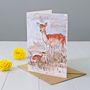 Deer Art Greeting Card, thumbnail 1 of 2