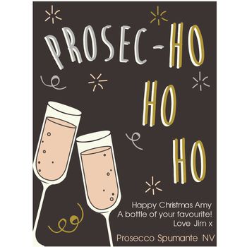 Christmas Personalised Prosecco, 2 of 8