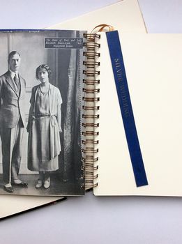 'Silver Wedding' Upcycled Notebook, 3 of 4