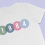 Birth Year Circle T Shirt, thumbnail 2 of 6