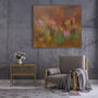 Flora And Fauna Floral Painting Canvas Print, thumbnail 1 of 2