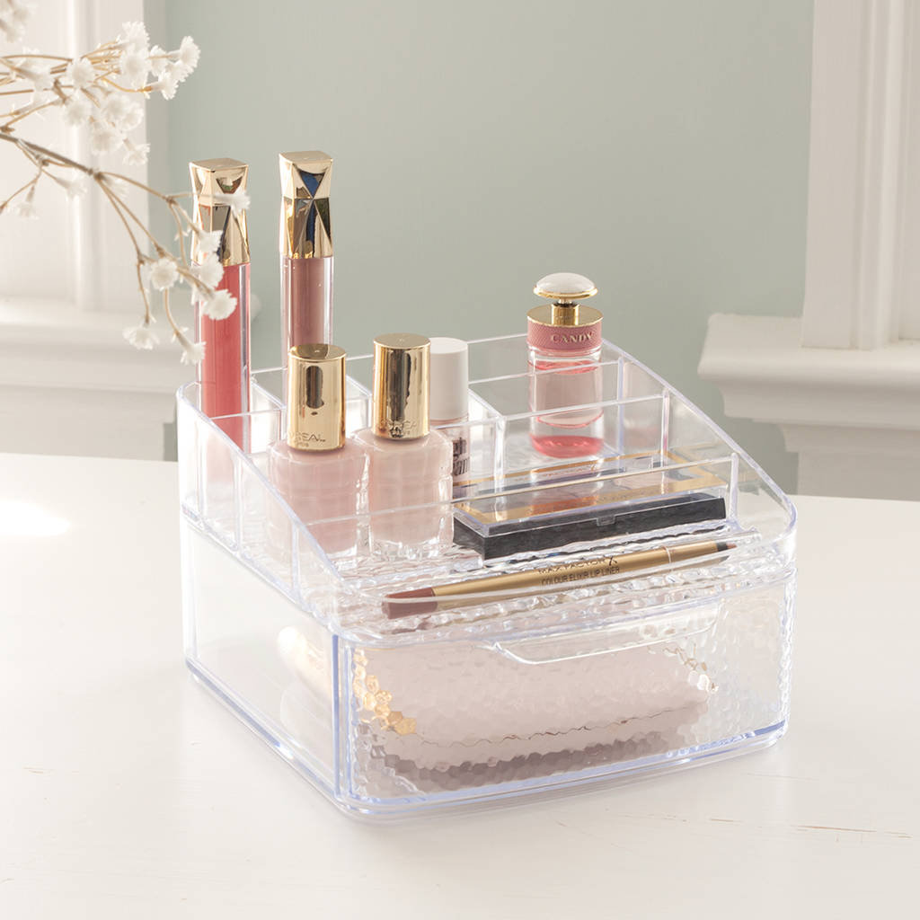 Acrylic Makeup Organiser With Drawers By Jodie Byrne
