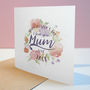 Personalised Watercolour Flowers Card, thumbnail 2 of 2